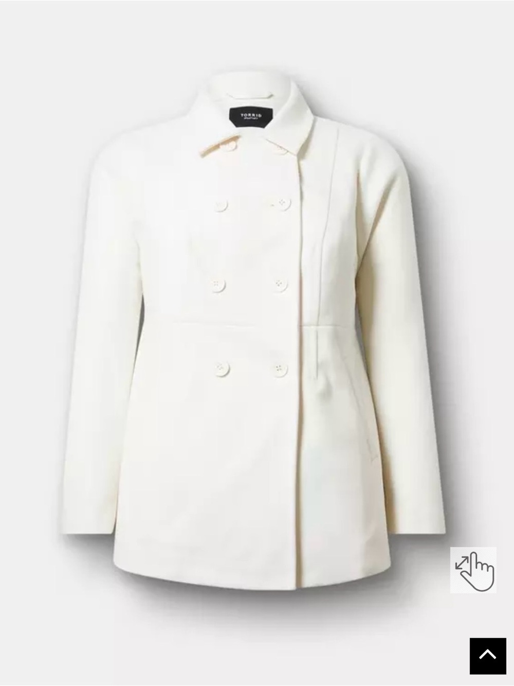 Torrid cozy double breasted peacoat